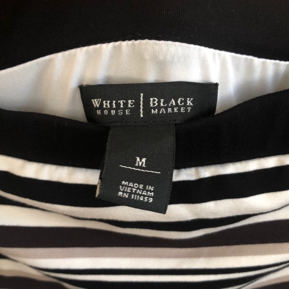 WHBM blossom striped dress M - Picture 3 of 3